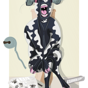 Illustration - Aux toilettes