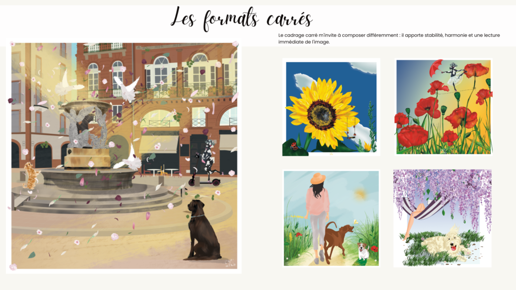 portfolio formats carres